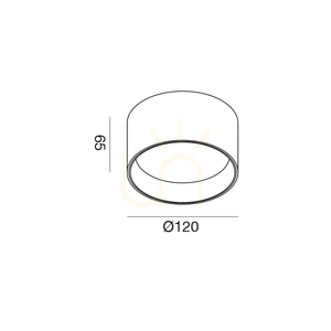 Plafon GPL333C Czarny Gea Luce small 1