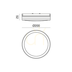 Plafony zewnętrzny GPL340 Biały Gea Luce IP65 small 1