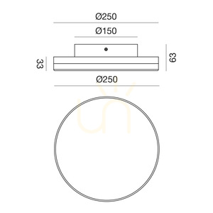 Plafony zewnętrzny GPL362 Brązowy Gea Luce IP65 small 1