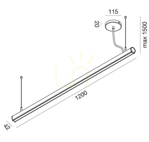 Lampa wisząca GSO120C Biały Gea Luce IP40 small 1