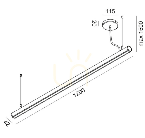 Sprawdź Lampa wisząca GSO121N Czarny Gea Luce IP40