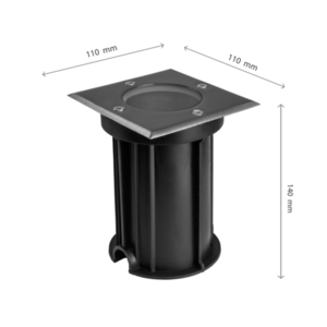 Lampa gruntowa LUKKA Connect GU10  IP67  Szary Kwadratowa, Najazdowa small 2