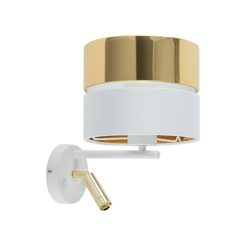 Sprawdź Kinkiet TK-Lighting Hilton 2x E27 G9 biało-złoty 28 cm