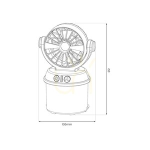 Zielona Lampka Solarna Vent 6 W 3000 K + 6500 K small 5