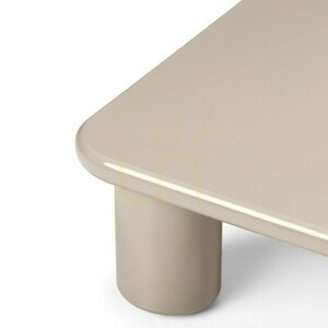 Stolik kawowy MURIEN 90 cm, ciemny beż, błyszczący Nova Nook small 2