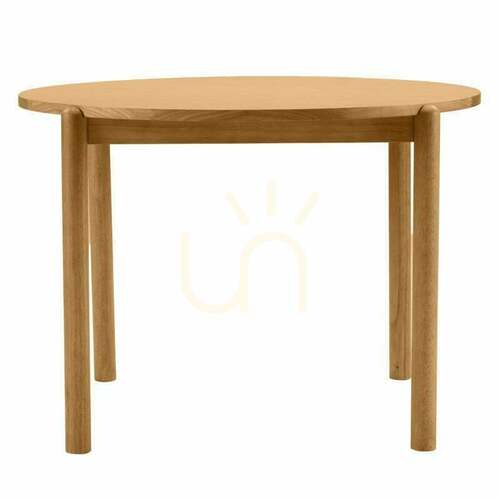 Sprawdź Stół jadalny OKO 110,5 cm, okrągły, w kolorze naturalnym Nova Nook
