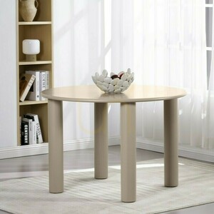 Stół OKIJ 110 cm, okrągły, ciemny beż Nova Nook small 1