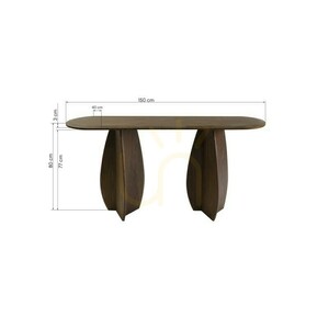 Konsola/biurko OKUN 150 cm, ciemny orzech Nova Nook small 1