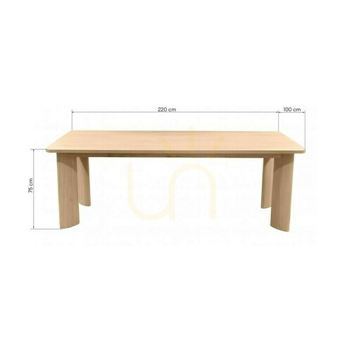 Sprawdź Stół jadalny INDO 220 cm, kremowo-biały Nova Nook