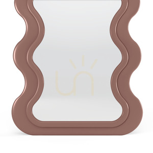 Dekoracyjne lustro wiszące w drewnianej ramie SELLEG 177 x 75 cm, falisty, organiczny kształt, kolor mocha mousse Nova Nook 8 Dekoracyjne lustro wiszące w drewnianej ramie SELLEG 177 x 75 cm, falisty, organiczny kształt, kolor mocha mousse Nova Nook small 8