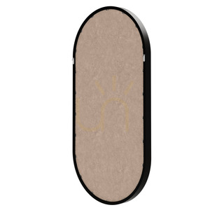 Lustro wiszące w drewnianej ramie SIMPLE 45 x 90 cm, owalne, czarne Nova Nook small 3