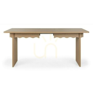 Rozkładany stół FLLOR 140–200 cm, dąb Cremona Torro, dekoracyjny wzór falisty Nova Nook 1 Rozkładany stół FLLOR 140–200 cm, dąb Cremona Torro, dekoracyjny wzór falisty Nova Nook small 1