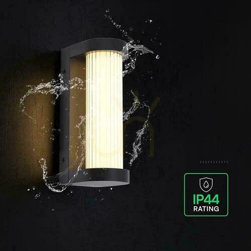 Sprawdź Oprawa ścienna elewacyjna V-TAC LED 8W IP44 czarna VT-10180 3000K 1100lm