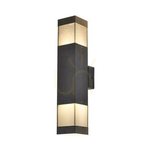 Sprawdź Oprawa ścienna elewacyjna V-TAC LED 2xGU10 czarna IP44 VT-10187 3 lata gwarancji