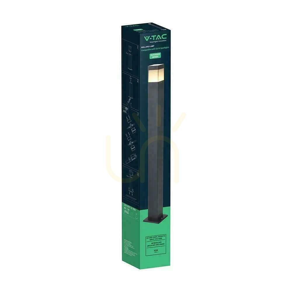 Wyświetl Słupek ogrodowy V-TAC 80CM GU10 czarny VT-10188 3 lata gwarancji Słupek ogrodowy V-TAC 80CM GU10 czarny VT-10188 3 lata gwarancji