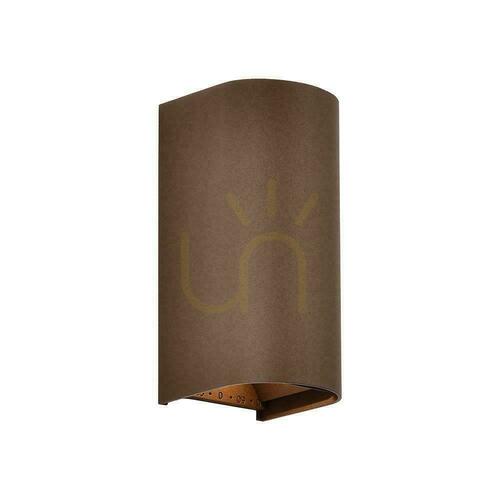 Sprawdź Oprawa ścienna V-TAC 10W LED COB brąz corten IP65 CCT zmiana barwy VT-120113 2700K-3200K-4000K 1250lm