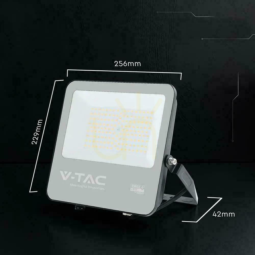 Pokaż Naświetlacz LED V-TAC CREE CHIP 100W 185Lm/W czarny VT-44105 4000K 18500lm 6 lat gwarancji Naświetlacz LED V-TAC CREE CHIP 100W 185Lm/W czarny VT-44105 4000K 18500lm 6 lat gwarancji