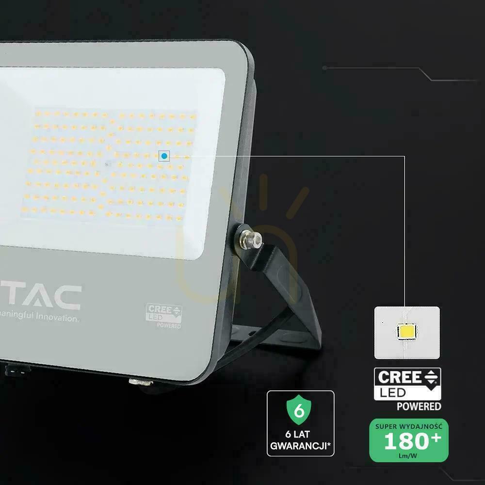 Sprawdź Naświetlacz LED V-TAC CREE CHIP 100W 185Lm/W czarny VT-44105 4000K 18500lm 6 lat gwarancji Naświetlacz LED V-TAC CREE CHIP 100W 185Lm/W czarny VT-44105 4000K 18500lm 6 lat gwarancji