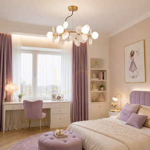 Lampa wisząca CHIC biało złota 105 cm - nowoczesna lampa do salonu 3 Lampa wisząca CHIC biało złota 105 cm - nowoczesna lampa do salonu small 3