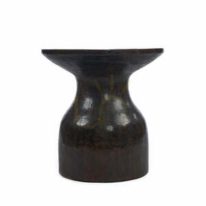 Stolik pomocniczy BAZAR BIZAR Hourglass ciemny orzech 50 cm drewno small 0