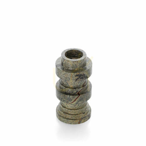 Sprawdź Świecznik marmurowy BAZAR BIZAR Bidasar Green 20 cm, zielony