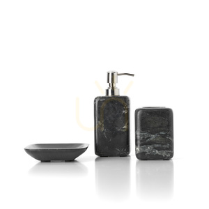 Uchwyt na szczoteczki BAZAR BIZAR z marmuru Marine Black 10x10x10 cm 3 Uchwyt na szczoteczki BAZAR BIZAR z marmuru Marine Black 10x10x10 cm small 3