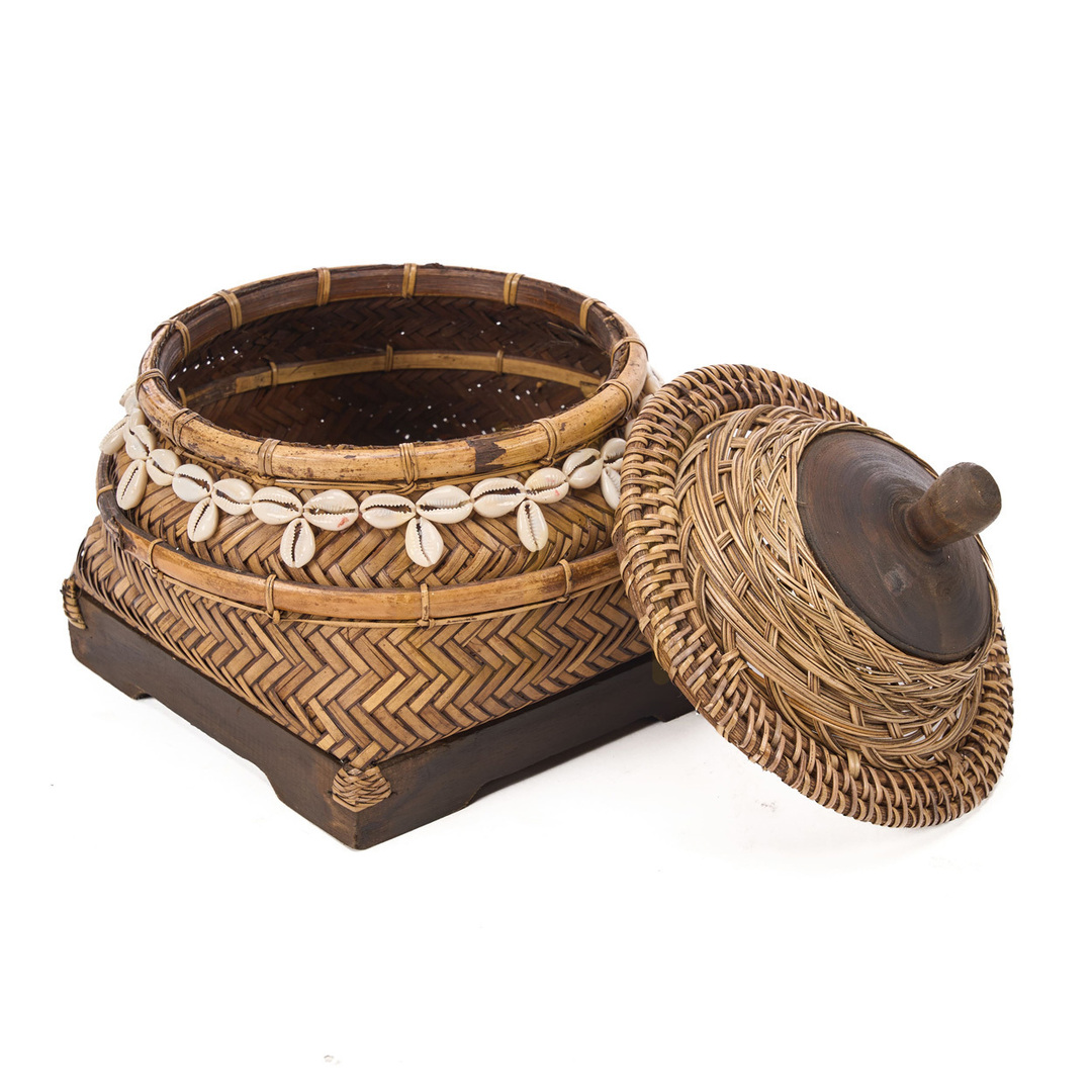 Wyświetl Koszyk wiklinowy BAZAR BIZAR Baskets naturalny brąz 25x25x25 cm Koszyk wiklinowy BAZAR BIZAR Baskets naturalny brąz 25x25x25 cm