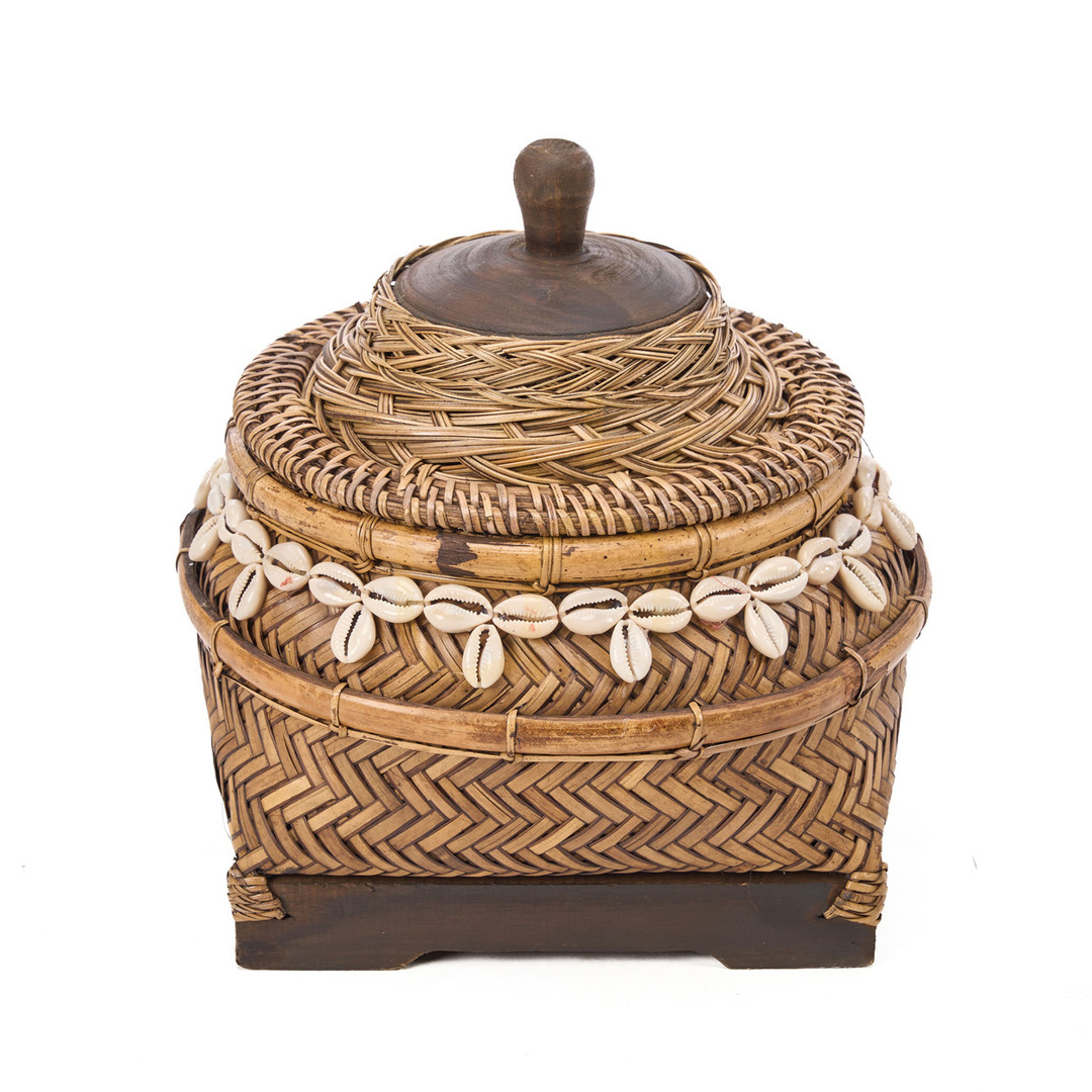 Obejrzyj Koszyk wiklinowy BAZAR BIZAR Baskets naturalny brąz 25x25x25 cm Koszyk wiklinowy BAZAR BIZAR Baskets naturalny brąz 25x25x25 cm
