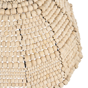Lampa wisząca BAZAR BIZAR The Wooden Bead Dome naturalna 48 cm small 4