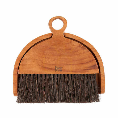 Sprawdź Miotła dekoracyjna BAZAR BIZAR drewniana naturalna beżowa 18,5x20 cm