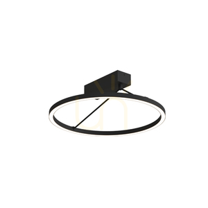 Lampa sufitowa LED 26 W, 3000 K, z triakiem, kolor piaskowa czerń, ZAMBELIS small 0