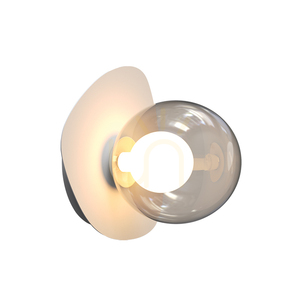 Kinkiet 1xG9 LED MAX 4 W, kolor piaskowa biel – przydymione szkło ZAMBELIS small 1