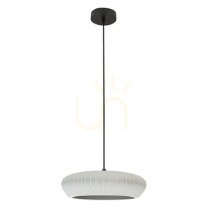 Lampa wisząca 2xG9 LED MAX 9 W, szara – piaskowo-czarna glina – metalowa, ZAMBELIS small 1