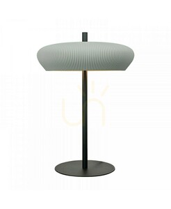 Lampa stołowa 2xg9 LED MAX 9 W, szara – piaskowo-czarna glina – metalowa, ZAMBELIS small 0