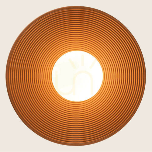Sprawdź Lampa wisząca Zambelis 2598 – terakota i czerń, opalowe szkło, G9, Ø28,5 cm