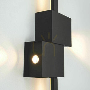 Lampa ścienna LED 20 W, 3000 K, z triakiem, kolor piaskowa czerń, ZAMBELIS small 1