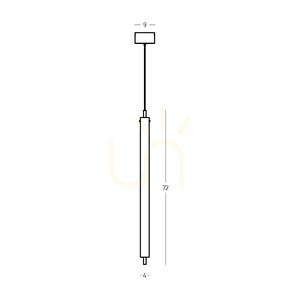 Lampa wisząca LED 20 W, 3000 K, matowe złoto, ZAMBELIS small 2