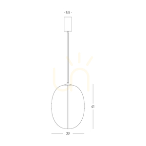 Lampa wisząca 1xE27, maks. 15 W, kolor „Mulberry Silk” – metalowy czarny, ZAMBELIS small 2