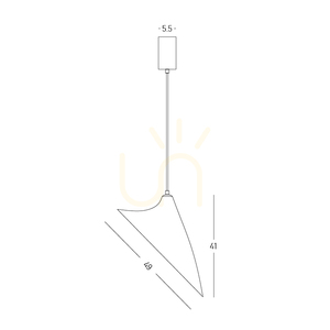 Lampa wisząca 1xE27, maks. 15 W, kolor „Mulberry Silk” – metalowy biały, ZAMBELIS small 4