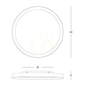 Lampa sufitowa LED 20 W, 2700 K–3000 K–4000 K, aluminiowa – mikropryzmatyczny akryl w kolorze szczotkowanej szarości, ZAMBELIS small 2