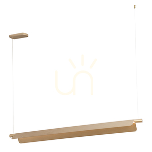Lampa wisząca LED 22 W, 3000 K–4000 K–5700 K, matowe złoto, regulowane deflektory światła, ZAMBELIS small 1