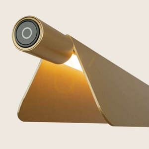 Lampa wisząca LED 22 W, 3000 K–4000 K–5700 K, matowe złoto, regulowane deflektory światła, ZAMBELIS small 2