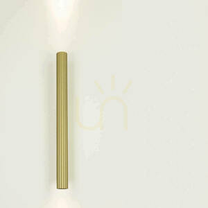 Kinkiet LED 2x6 W, 3000 K, mosiężna obudowa – aluminium ZAMBELIS small 0