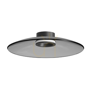 Lampa sufitowa LED 30 W, 2700 K–3000 K, z triakiem, czarna matowa – przydymione szkło, ZAMBELIS small 1