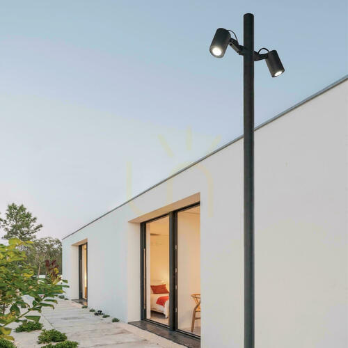Sprawdź Lampa zewnętrzna LED 17 W, 3000 K, czarne aluminium, IP65, ZAMBELIS