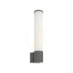 Zewnętrzna lampa ścienna LED 12 W, 3000 K, grafitowe aluminium – szkło – akryl, IP54, ZAMBELIS small 1