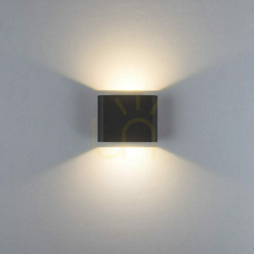 Sprawdź Zewnętrzna lampa ścienna LED typu „up-down”, 6 W, 3000 K–4000 K, kolor piaskowo-czarny, aluminium, IP65, ZAMBELIS