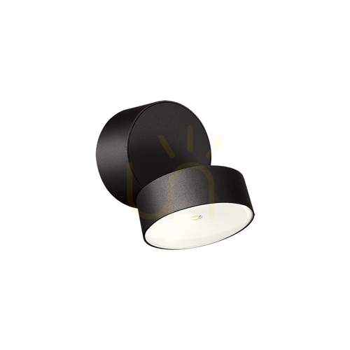 Sprawdź Zewnętrzna lampa ścienna LED 6 W, 3000 K, z regulacją kąta nachylenia, kolor piaskowo-czarny, aluminium, IP65, ZAMBELIS