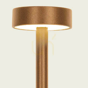 Lampa LED na słupku do zastosowań zewnętrznych 1,5 W – 24 V, 3000 K, brązowa, stal nierdzewna, IP65, ZAMBELIS small 2