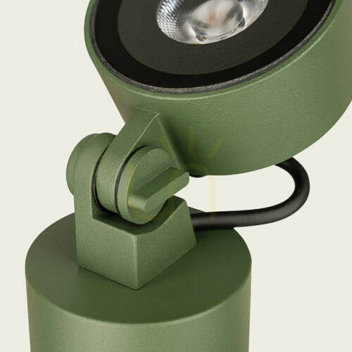 Sprawdź Zewnętrzna lampa LED typu Spike, 10 W, 3000 K, zielone aluminium, IP65, ZAMBELIS